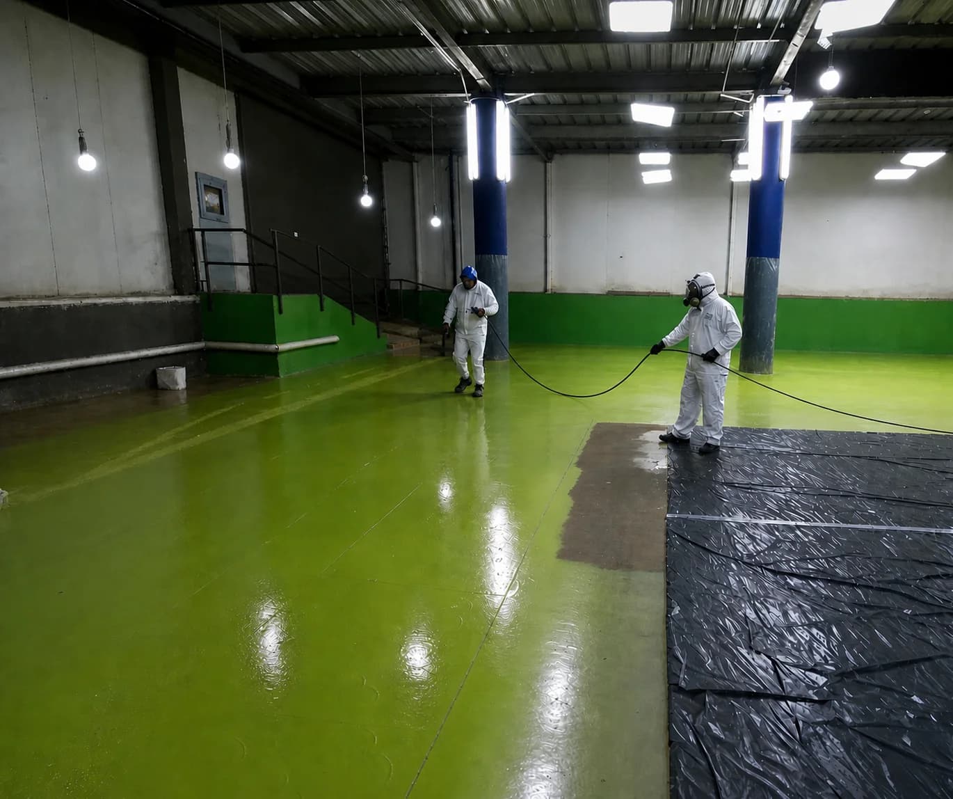 Planta industrial — instalación en operación